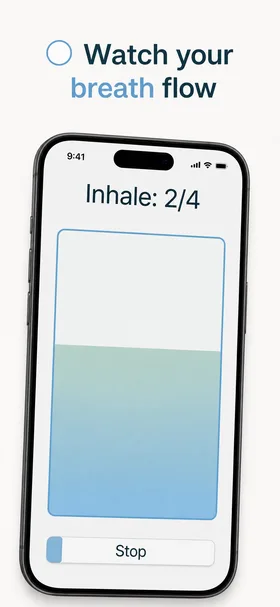 Created App Store screen 1 for Open Breathwork