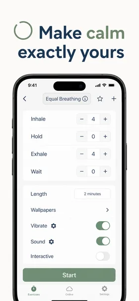 Created App Store screen 2 for Open Breathwork