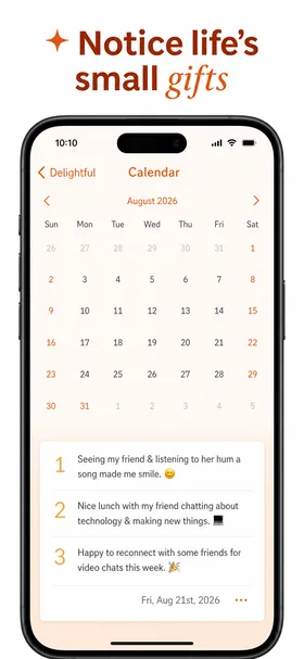 Created App Store screen 1 for Delightful
