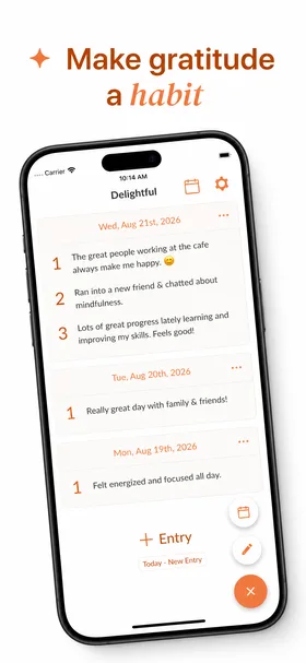 Created App Store screen 3 for Delightful