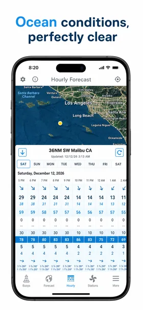 Created App Store screen 1 for Marine Weather