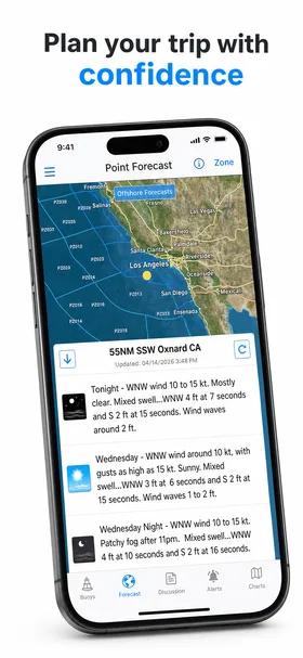 Created App Store screen 2 for Marine Weather