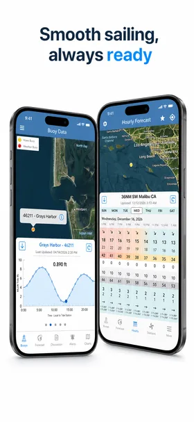 Created App Store screen 3 for Marine Weather