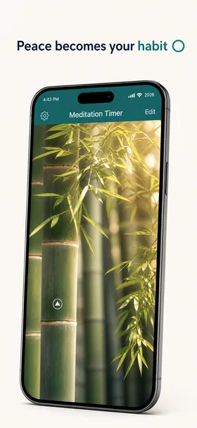 Created App Store screen 3 for Meditation Timer
