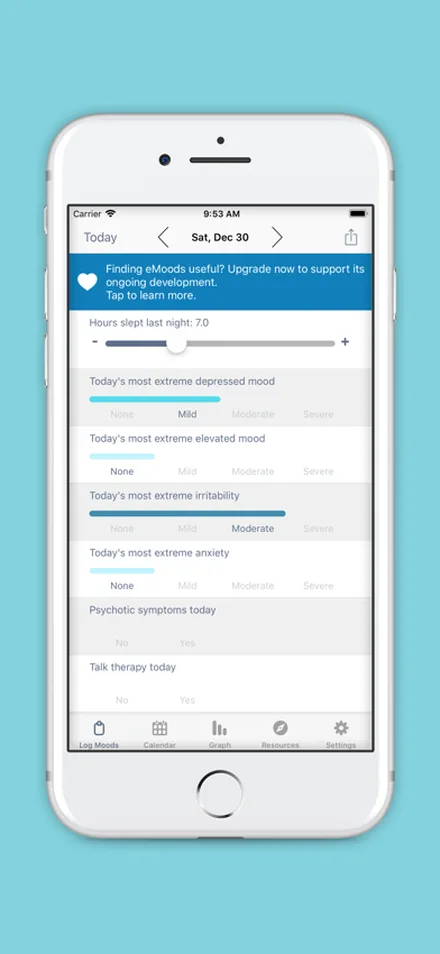 Original eMoods App Store screenshot 1